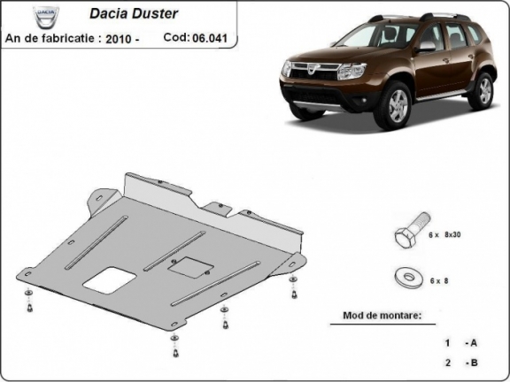 Cubre carter metalico Dacia Duster