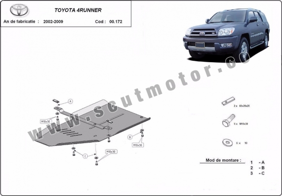 Protector de la caja de cambios Toyota 4Runner