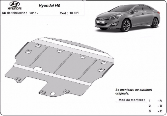 Cubre carter metalico Hyundai i40