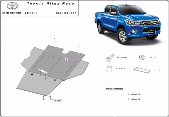 Protector de la caja de cambios Toyota Hilux Revo