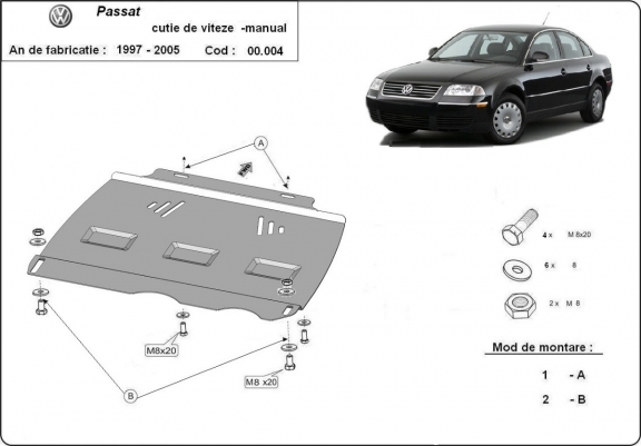 Protector de la caja de cambios VW Passat B5