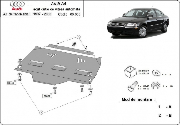 Protector de la caja de cambios VW Passat B5