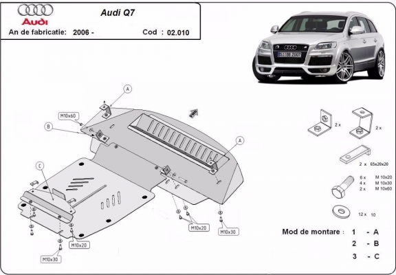 Cubre carter metalico Audi Q7 S-Line