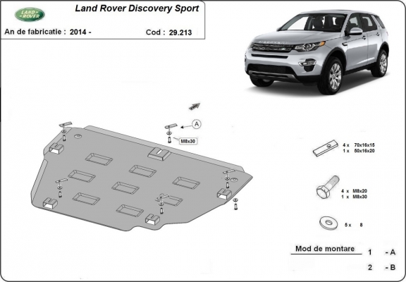 Cubre carter metalico Land Rover Discovery Sport