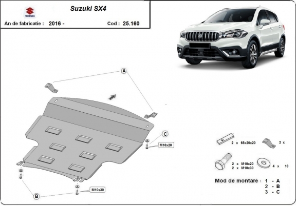 Cubre carter metalico Suzuki SX4