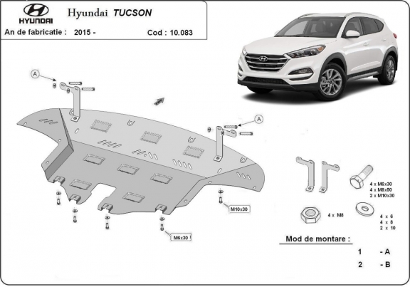 Cubre carter metalico Hyundai Tucson