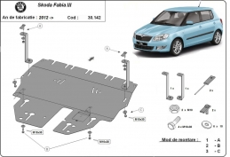 Cubre carter metalico Skoda Fabia 3