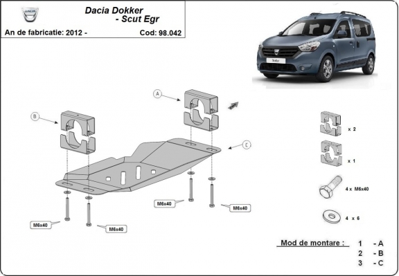 Protector del EGR y sistema STOP&GO Dacia Dokker