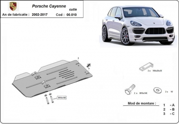 Protector de la caja de cambios Porsche Cayenne - Automatico