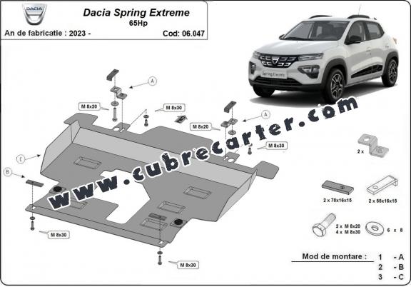 Cubre carter metalico Dacia Spring Extreme