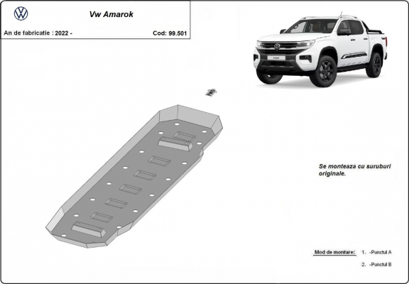 Protector del deposito de combustible Volkswagen Amarok 2