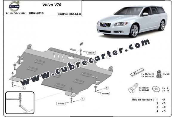 Cubre carter aluminio Volvo V70