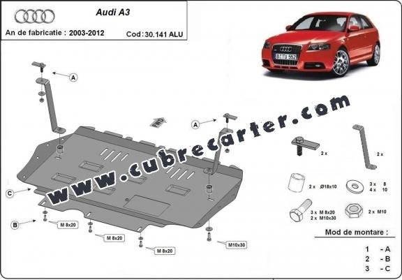 Cubre carter aluminio Audi A3
