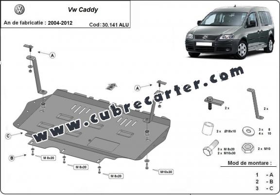 Cubre carter aluminio VW Caddy