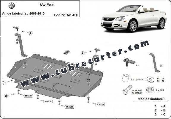 Cubre carter aluminio VW Eos