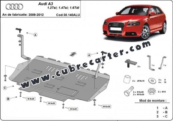 Cubre carter aluminio Audi A3