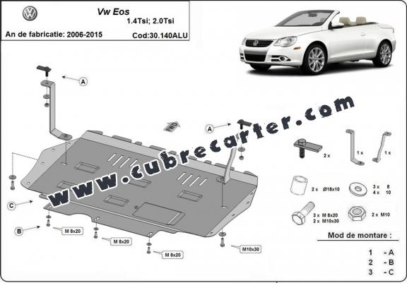 Cubre carter aluminio Volkswagen Eos
