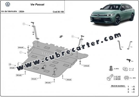 Cubre carter metalico VW Passat 
