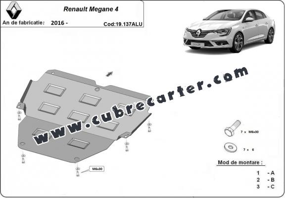 Cubre carter aluminio Renault Megane IV