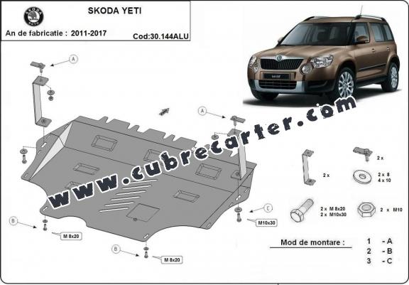 Cubre carter aluminio Skoda Yeti