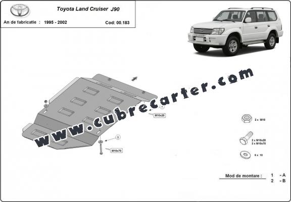 Protección del caja de cambios Toyota Land Cruiser J90 - solo para modelo 3 puertas
