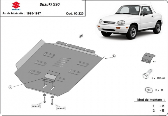 Protector de la caja de cambios Suzuki X90