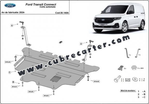 Cubre carter metalico Ford Transit Connect- caja de cambios automática