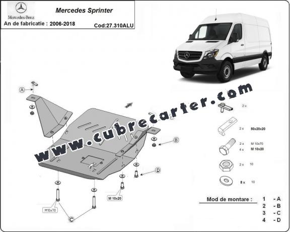 Cubre carter aluminio Mercedes Sprinter
