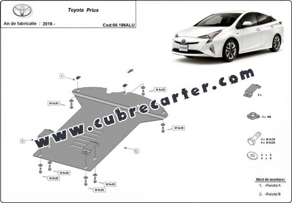 Protector / candado de catalizador de aluminio para Toyota Prius