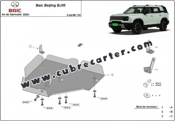 Protección del diferencial Baic Beijing BJ30