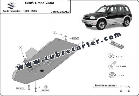 Protección aluminio del caja de cambios Suzuki Grand Vitara