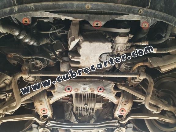 Cubre carter metalico Audi A6 con solapas laterales