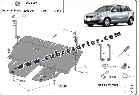 Cubre carter metalico VW Polo Gasolina
