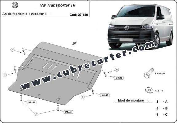 Cubre carter metalico Volkswagen Transporter T6