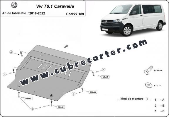 Cubre carter metalico Volkswagen Transporter T6.1 Caravelle