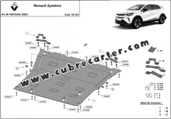 Cubre carter metalico Renault Symbioz 