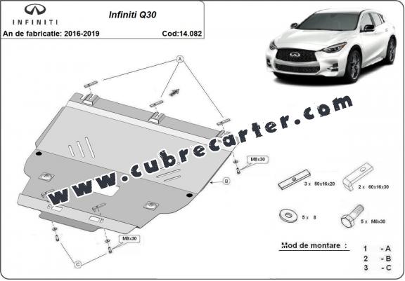 Cubre carter metalico Infiniti Q30