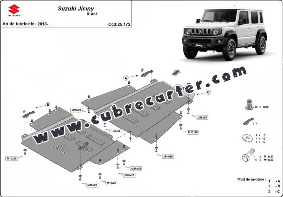 Protección del caja de transferencia Suzuki Jimny - modelo de 5 puertas