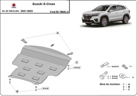 Cubre carter de aluminio Suzuki S-Cross