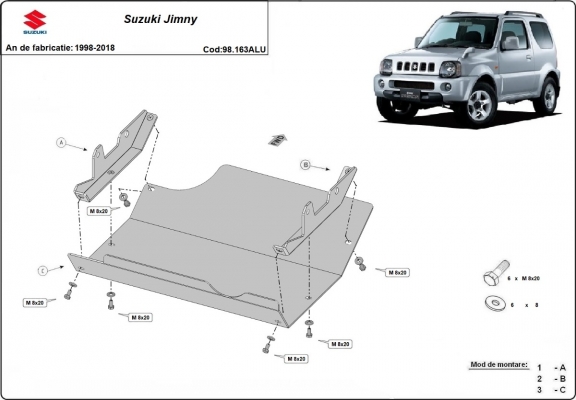 Cubre carter Suzuki Jimny - aluminio
