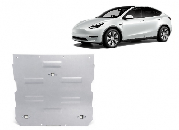 Protección frontal del motor eléctrico en aluminio – Tesla model Y