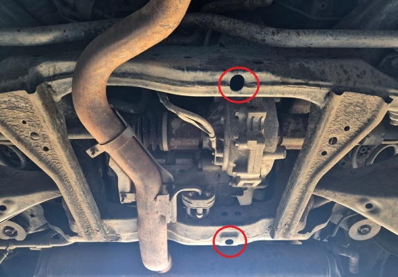 Protector del diferencial trasero Nissan X Trail