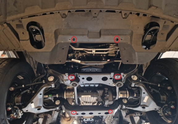 Cubre carter de aluminio Jac T8