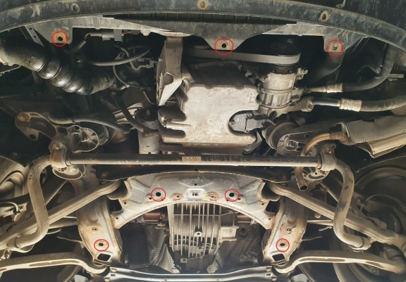 Cubre carter metalico Audi A6 Allroad 2 - con solapas laterales