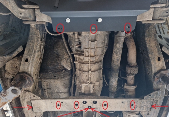 Protector de la caja de cambios y diferencial Nissan Pathfinder