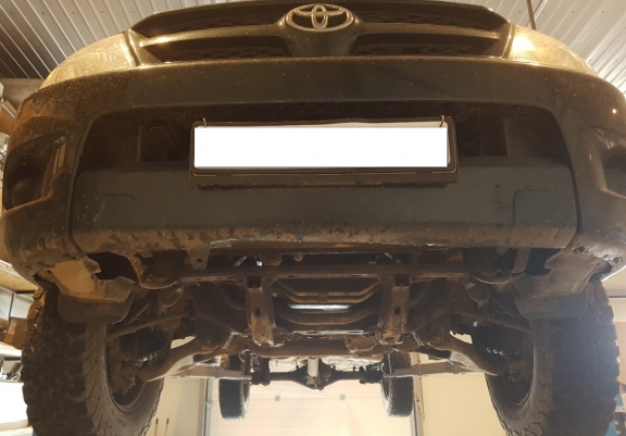 Protector de la caja de cambios y filtro de partículas Toyota Hilux