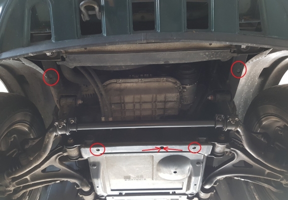 Protector de la caja de cambios Mercedes ML W163