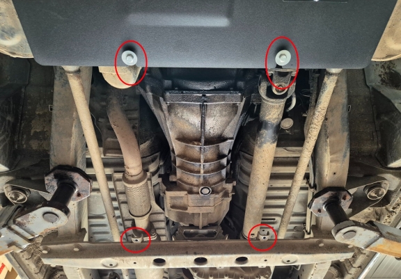 Protector de la caja de cambios Hyundai Terracan