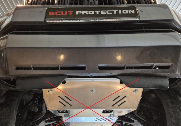 Protector de aluminio de la caja de cambios Toyota Land Cruiser J120