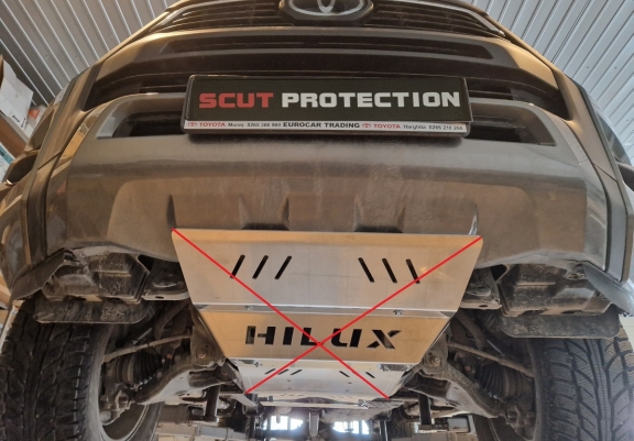 Protector de aluminio del diferencial Toyota Hilux Invincible